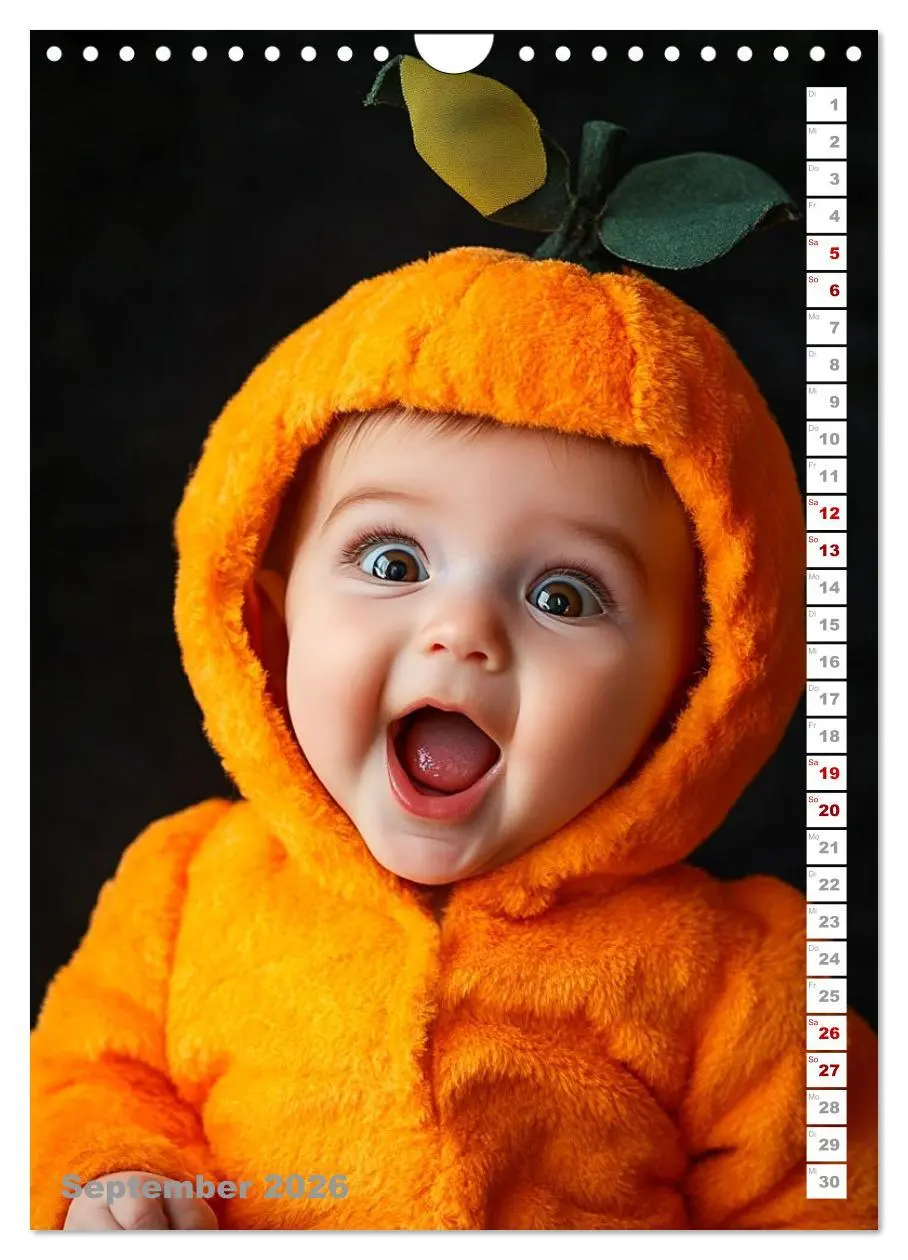 Bild: 9783516601213 | Babys in Bestform - Lustige Früchtchen (Wandkalender 2026 DIN A4...
