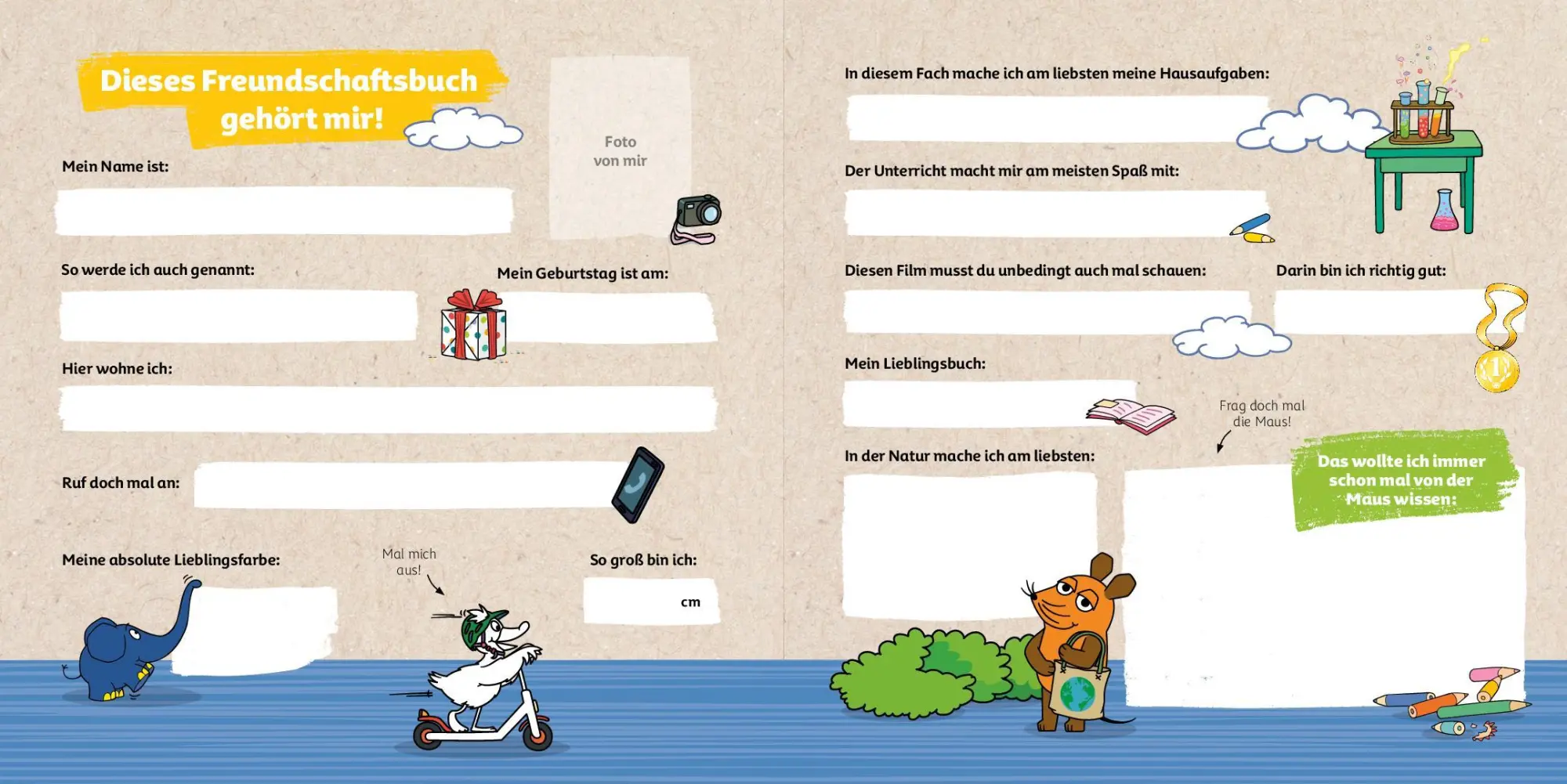 Bild: 9783987641213 | Die Maus Mein Freundschaftsbuch | Pen2nature | Buch | 72 S. | Deutsch