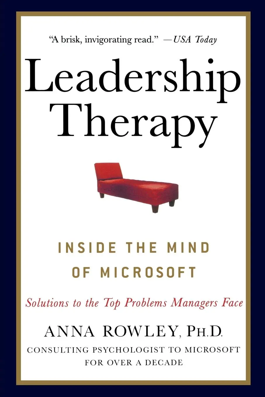 Cover: 9780230611313 | Leadership Therapy | Inside the Mind of Microsoft | Anna Rowley | Buch