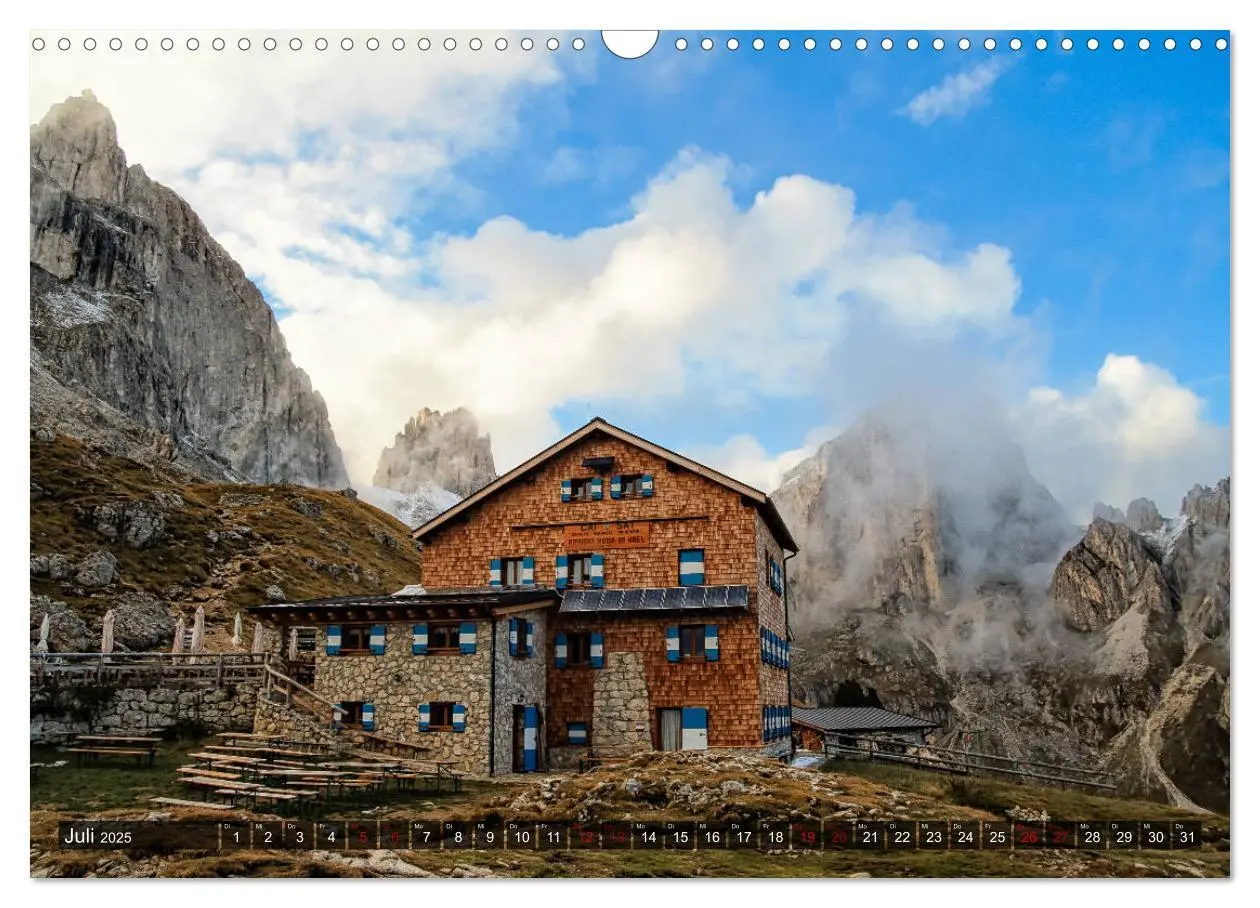 Bild: 9783435271313 | Hüttenzauber: Berghütten in den Alpen (Wandkalender 2025 DIN A3...