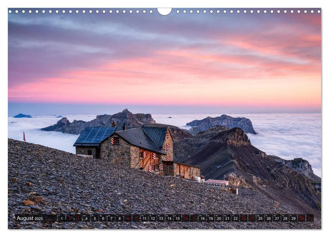Bild: 9783435271313 | Hüttenzauber: Berghütten in den Alpen (Wandkalender 2025 DIN A3...