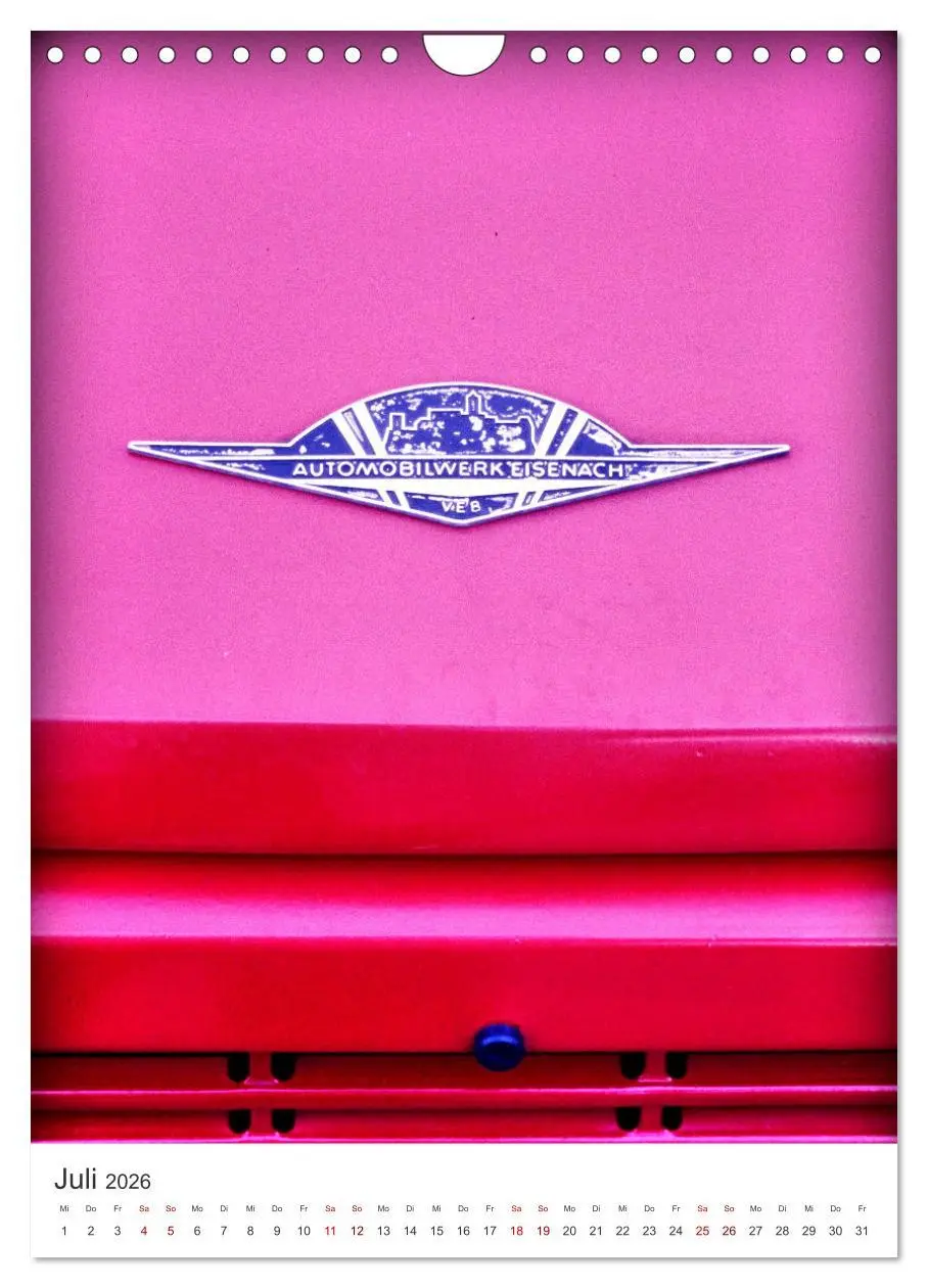 Bild: 9783457291313 | Auto-Land DDR - Trabant und Wartburg (Wandkalender 2026 DIN A4...