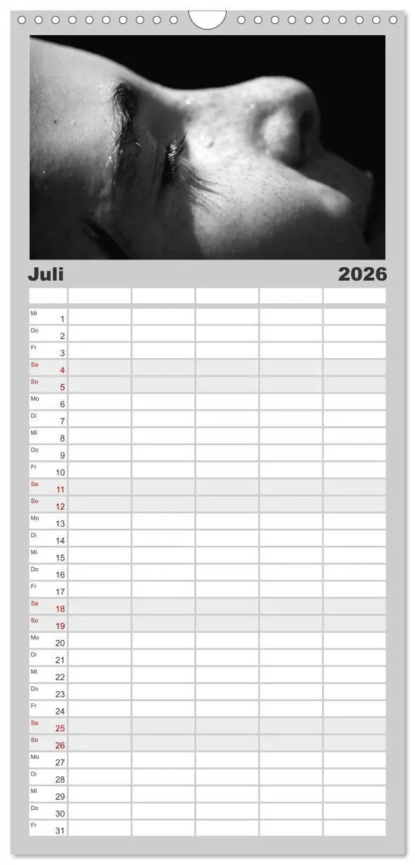 Bild: 9783516521313 | Familienplaner 2026 - BLACK 'N WHITE mit 5 Spalten (Wandkalender,...