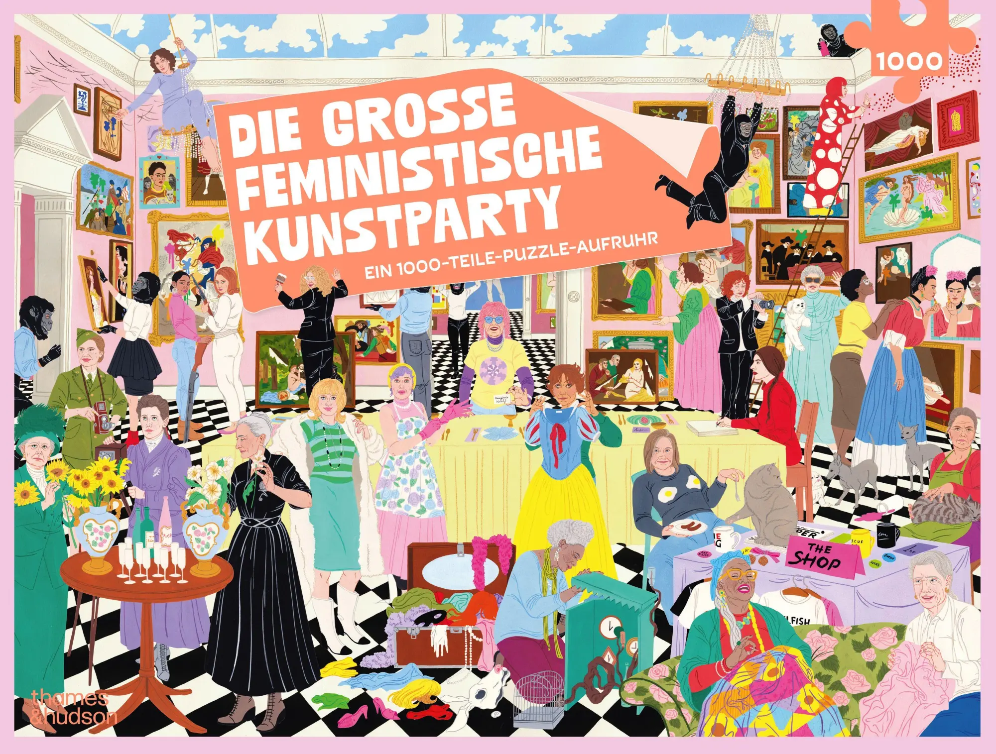 Cover: 9780500421413 | Die große feministische Kunstparty | Ein 1000-Teile-Puzzle-Aufruhr