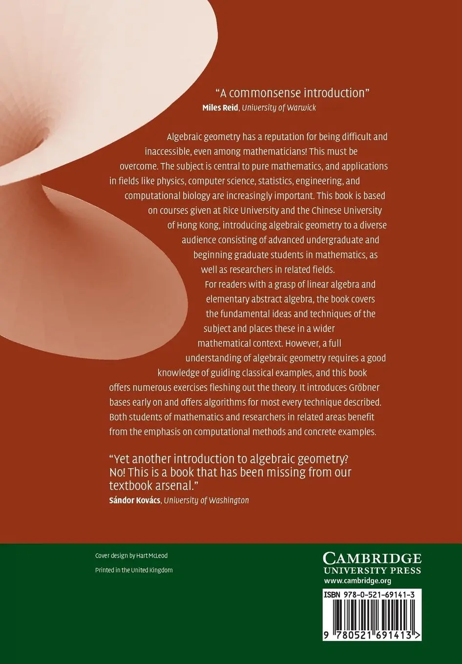 Rückseite: 9780521691413 | Introduction to Algebraic Geometry | Brendan Hassett | Taschenbuch