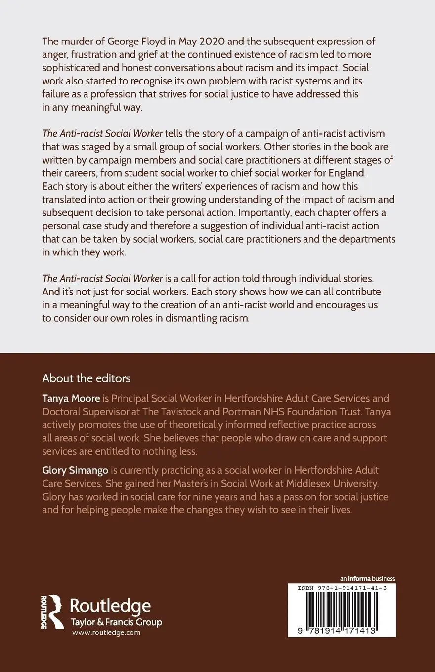 Rückseite: 9781914171413 | The Anti-Racist Social Worker | Glory Simango (u. a.) | Taschenbuch