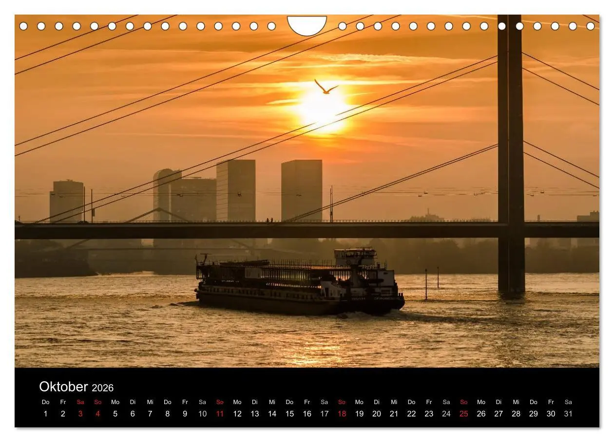 Bild: 9783516061413 | Düsseldorf - Rheinansichten (Wandkalender 2026 DIN A4 quer),...