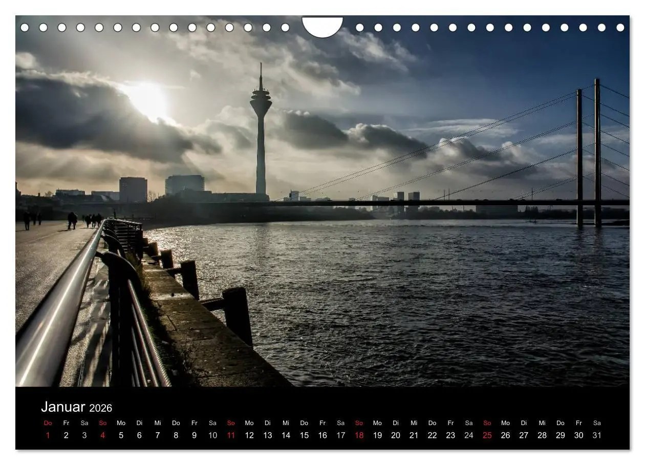Bild: 9783516061413 | Düsseldorf - Rheinansichten (Wandkalender 2026 DIN A4 quer),...