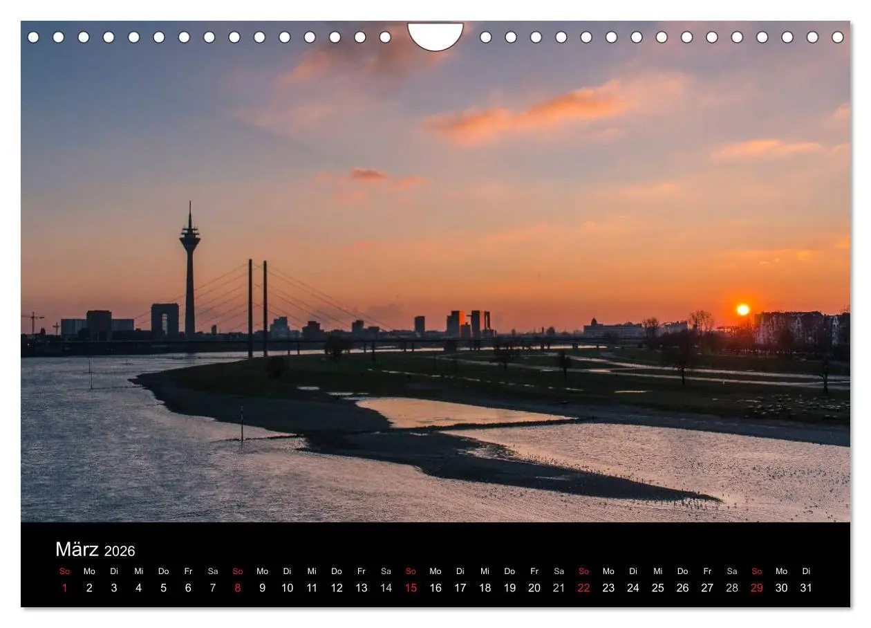 Bild: 9783516061413 | Düsseldorf - Rheinansichten (Wandkalender 2026 DIN A4 quer),...
