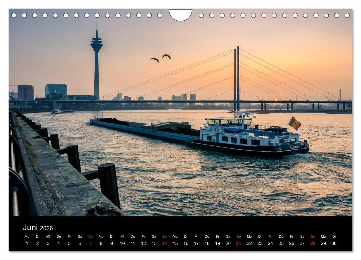 Bild: 9783516061413 | Düsseldorf - Rheinansichten (Wandkalender 2026 DIN A4 quer),...
