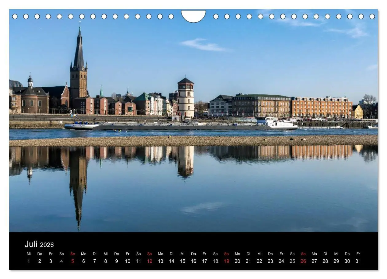 Bild: 9783516061413 | Düsseldorf - Rheinansichten (Wandkalender 2026 DIN A4 quer),...