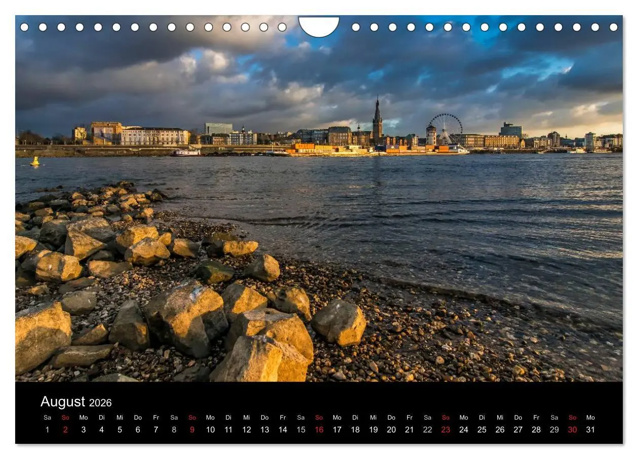 Bild: 9783516061413 | Düsseldorf - Rheinansichten (Wandkalender 2026 DIN A4 quer),...