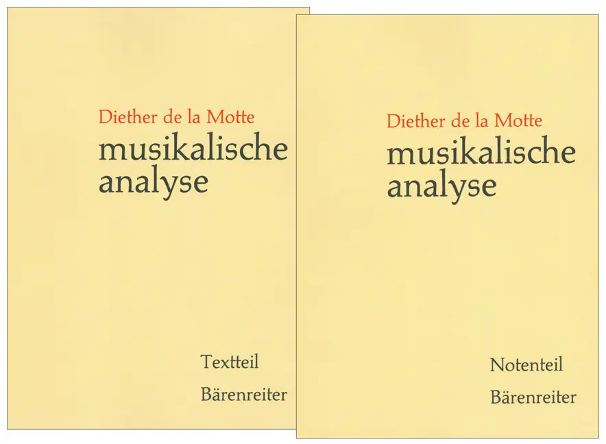 Cover: 9783761801413 | Musikalische Analyse | Textteil; Notenteil | Diether de la Motte