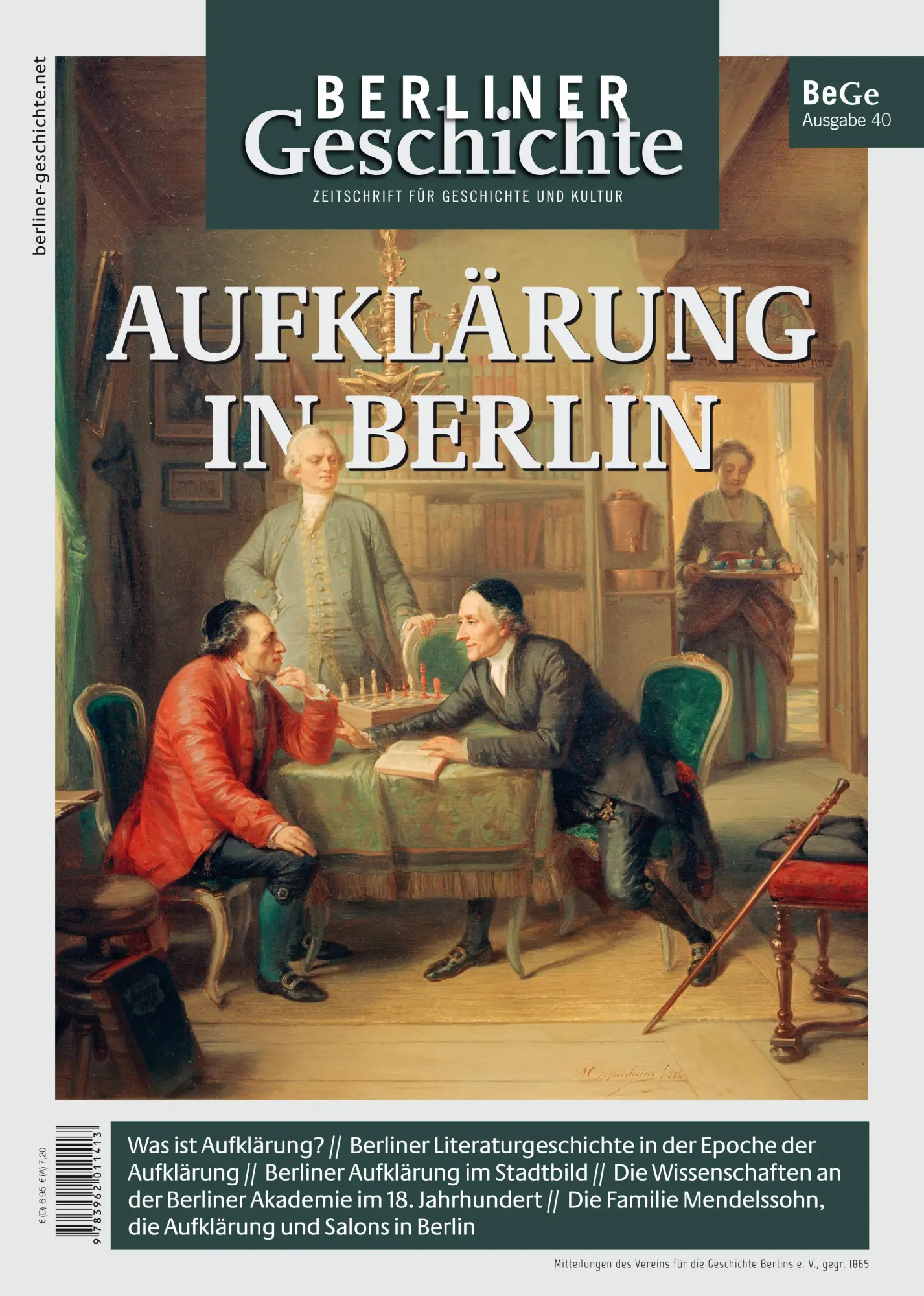 Cover: 9783962011413 | Berliner Geschichte - Zeitschrift für Geschichte und Kultur 40 | V.