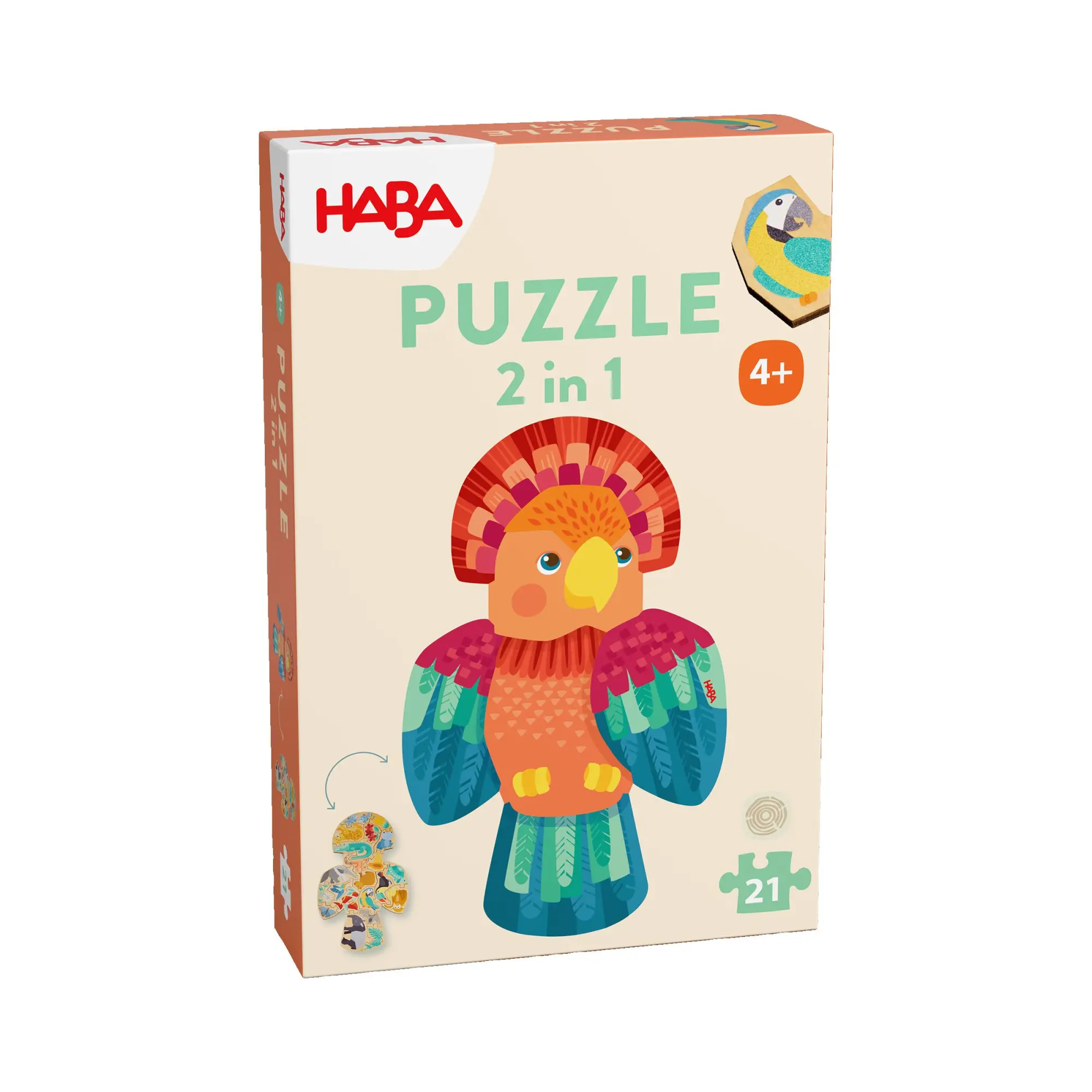 Cover: 4010168281513 | Puzzle 2in1 Papagei | Spiel | Deutsch | 2025 | HABA Sales GmbH &amp; Co.KG