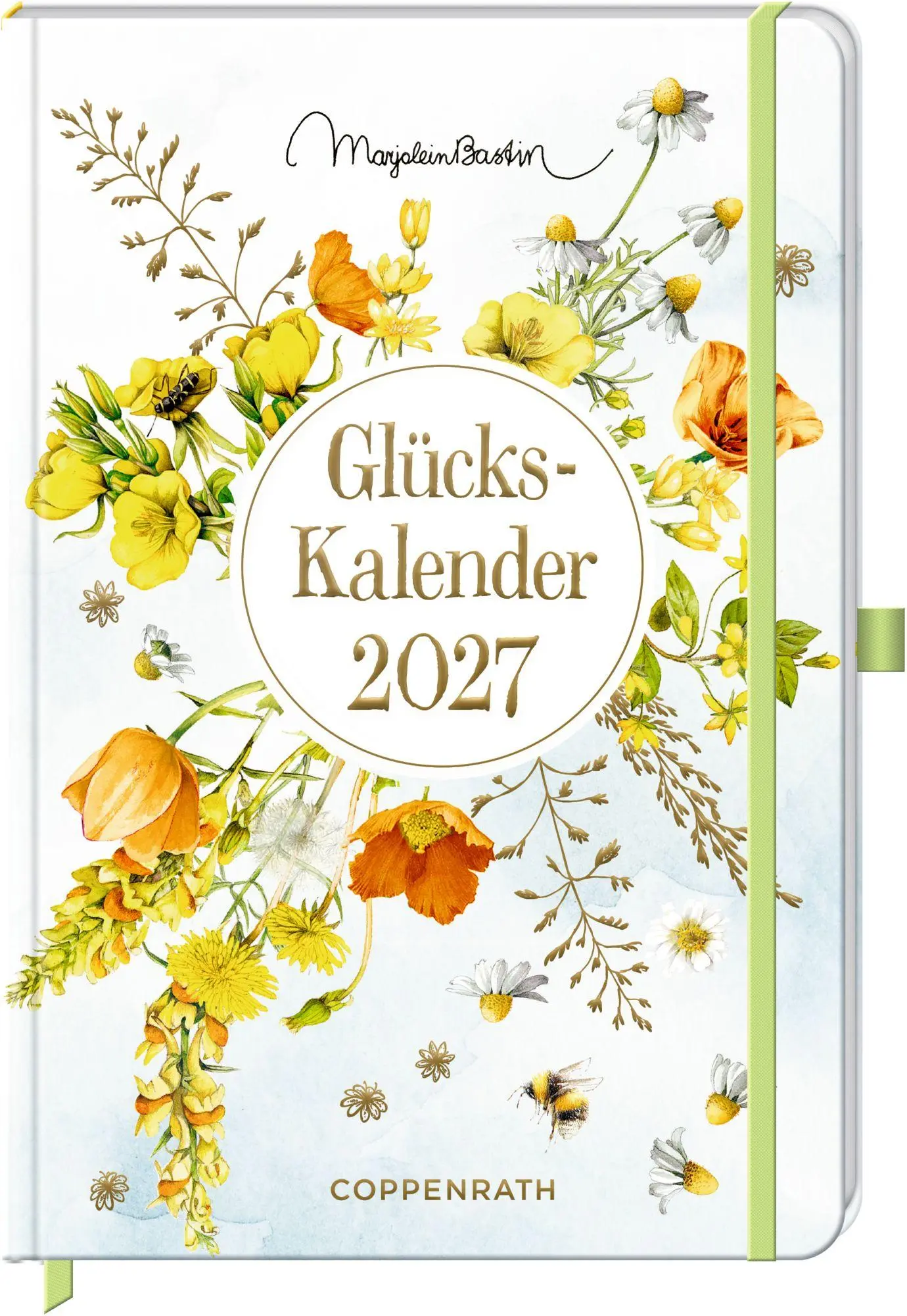 Cover: 4050003971513 | GlücksKalender 2027 - gelb | Marjolein Bastin | Kalender | 112 S.
