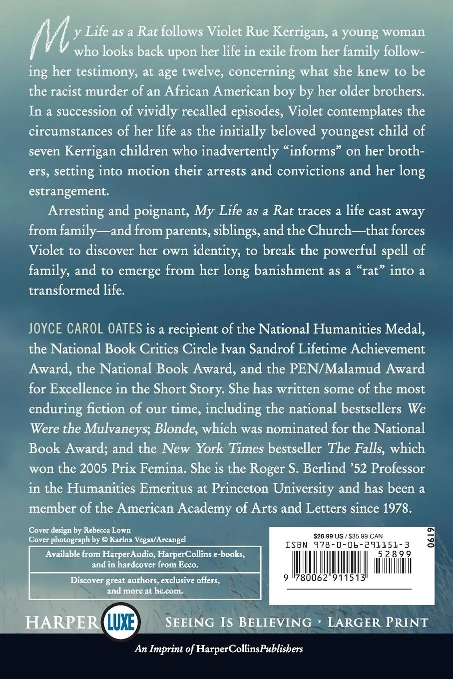 Rückseite: 9780062911513 | My Life as a Rat LP | Joyce Carol Oates | Taschenbuch | Englisch