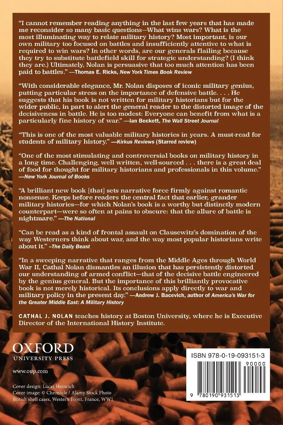 Rückseite: 9780190931513 | The Allure of Battle | A History of How Wars Have Been Won and Lost