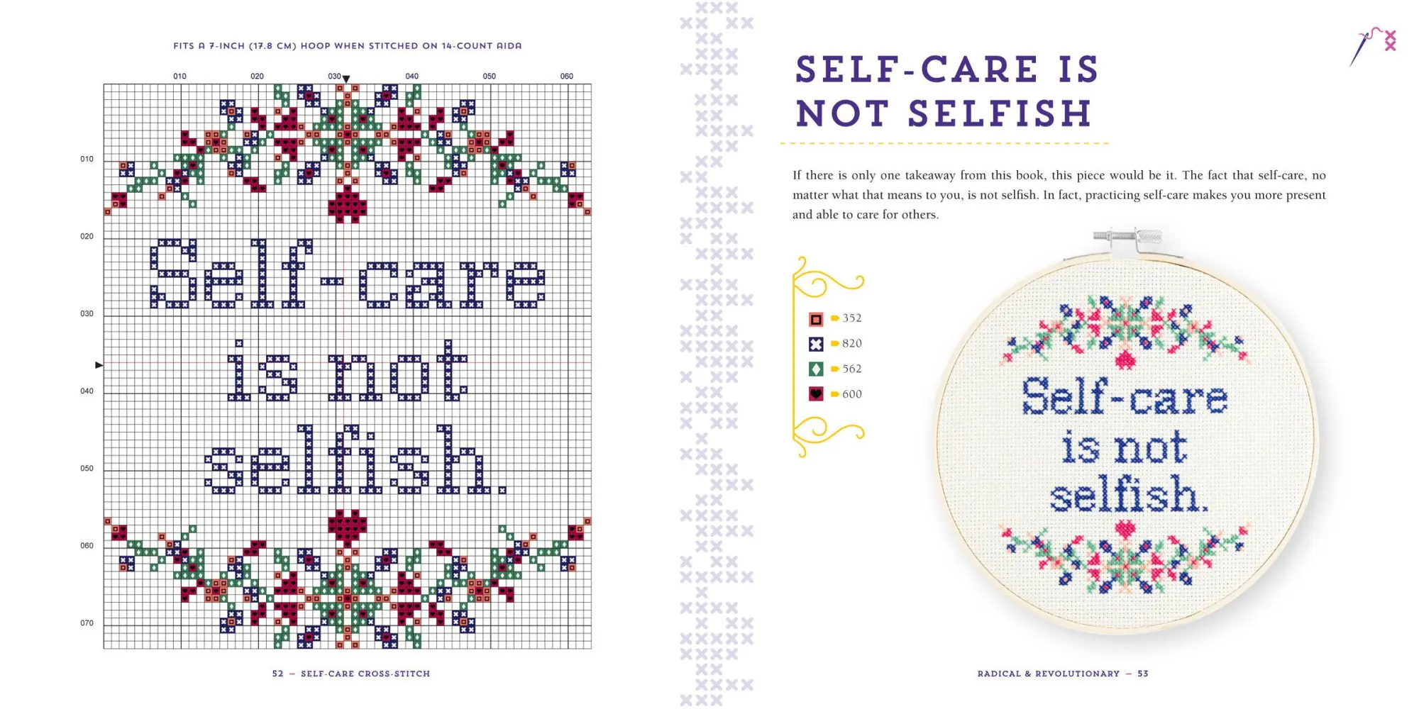 Bild: 9781454711513 | Self-Care Cross-Stitch | 40 Uplifting &amp; Irreverent Patterns | Rohr