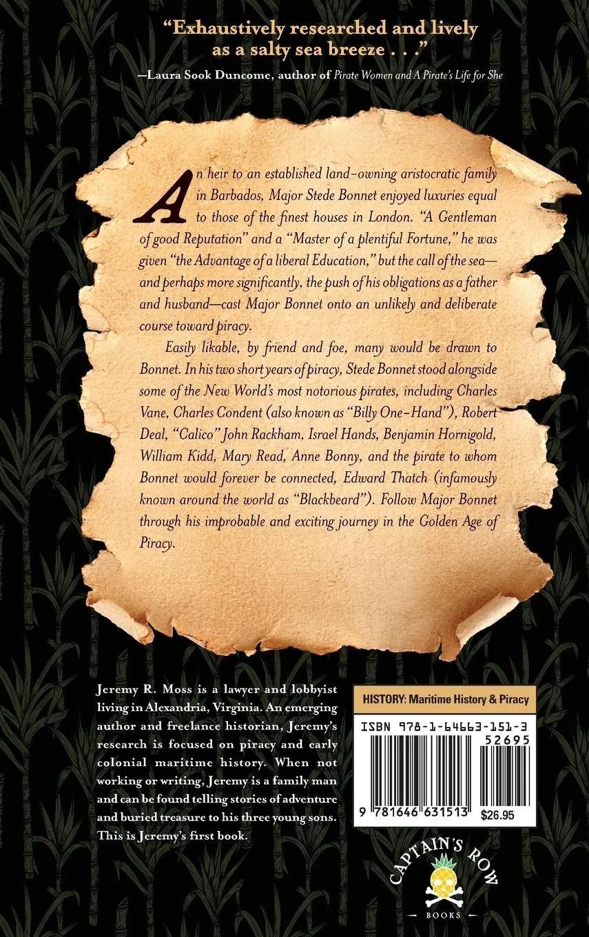 Rückseite: 9781646631513 | The Life and Tryals of the Gentleman Pirate, Major Stede Bonnet | Moss