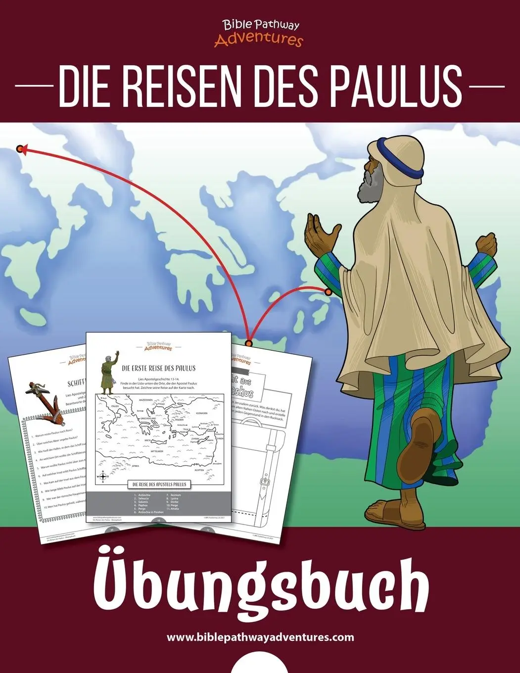 Cover: 9781989961513 | Die Reisen des Paulus - Übungsbuch | Pip Reid | Taschenbuch | Deutsch
