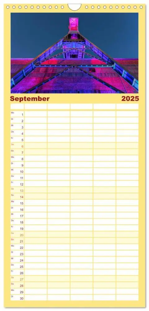 Bild: 9783457101513 | Familienplaner 2025 - Ruhrpott Akzente mit 5 Spalten (Wandkalender,...