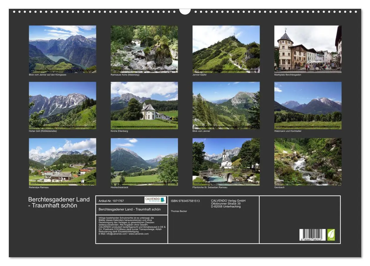 Bild: 9783457581513 | Berchtesgadener Land - Traumhaft schön (Wandkalender 2026 DIN A2...