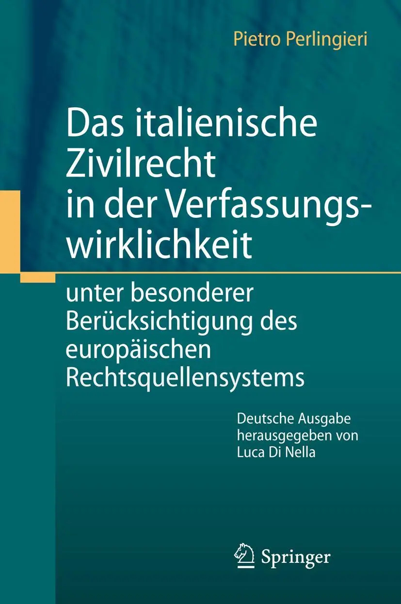 Cover: 9783642301513 | Das italienische Zivilrecht in der Verfassungswirklichkeit | Buch