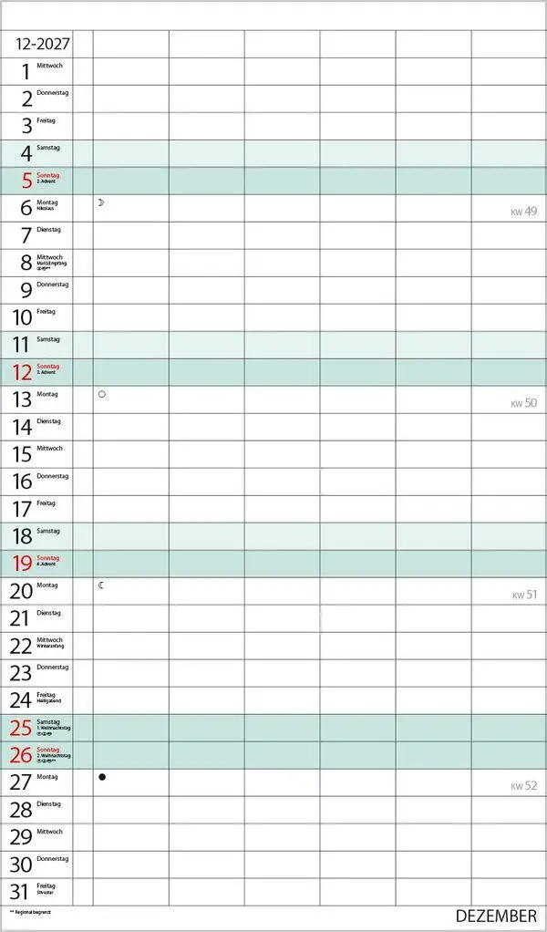 Bild: 9783819301513 | XL Familienplaner 2027 | Verlag Korsch | Kalender | 14 S. | Deutsch