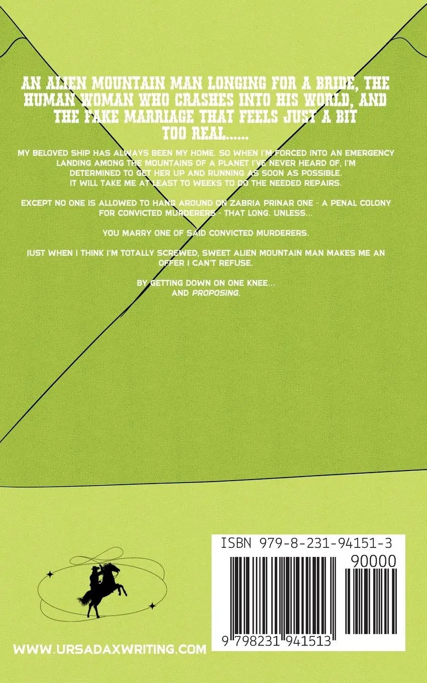 Rückseite: 9798231941513 | Married to the Alien Mountain Man | Ursa Dax | Taschenbuch | Englisch
