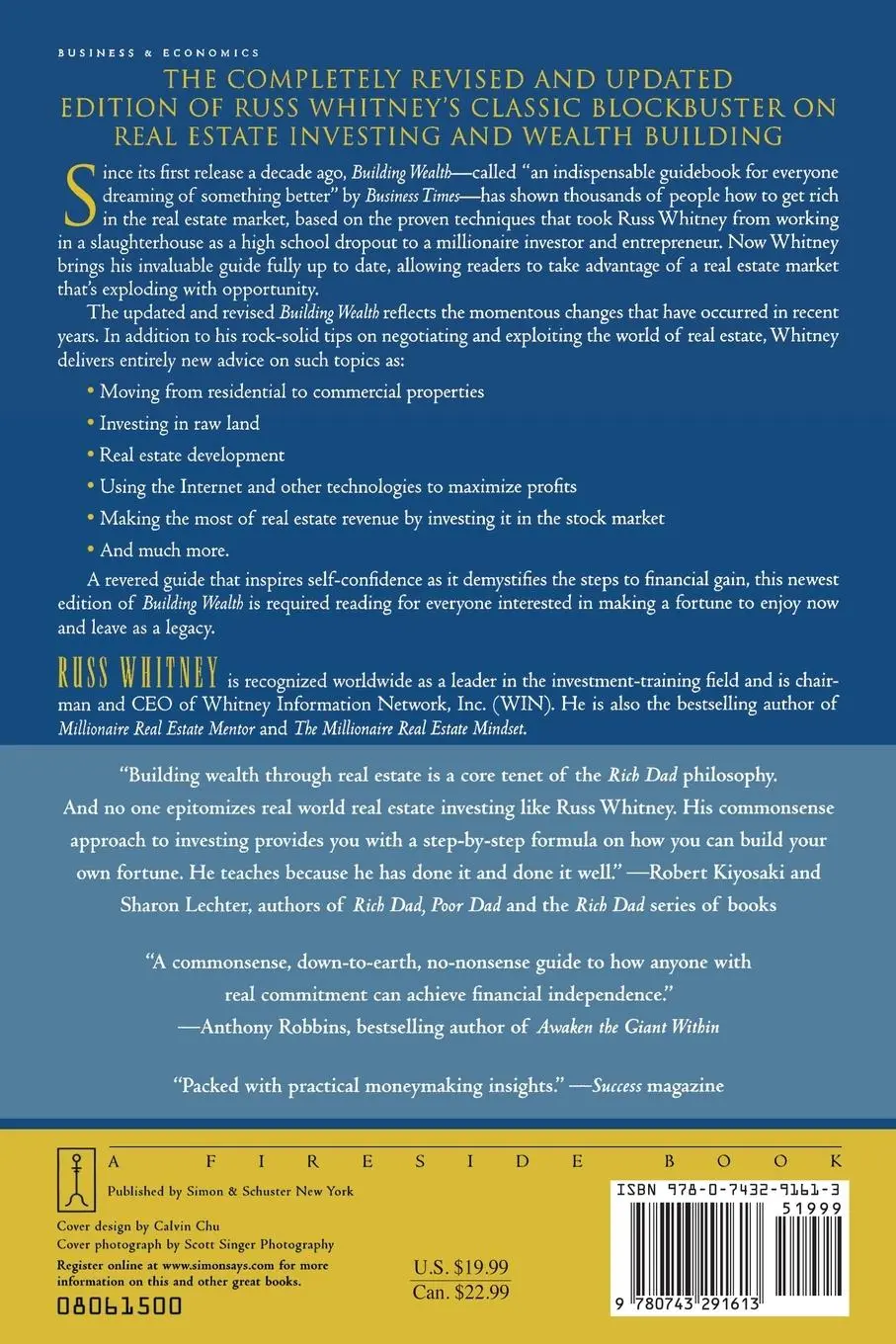 Rückseite: 9780743291613 | Building Wealth | Russ Whitney | Taschenbuch | Kartoniert / Broschiert