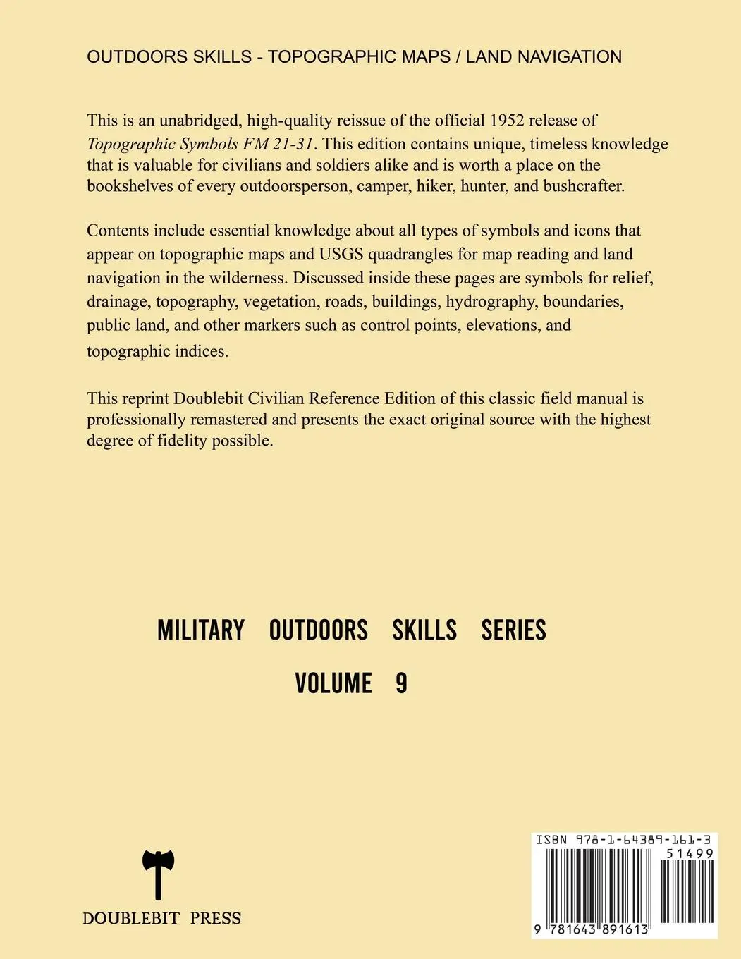 Rückseite: 9781643891613 | Topographic Symbols - FM 21-31 US Army Field Manual (1952 Civilian...