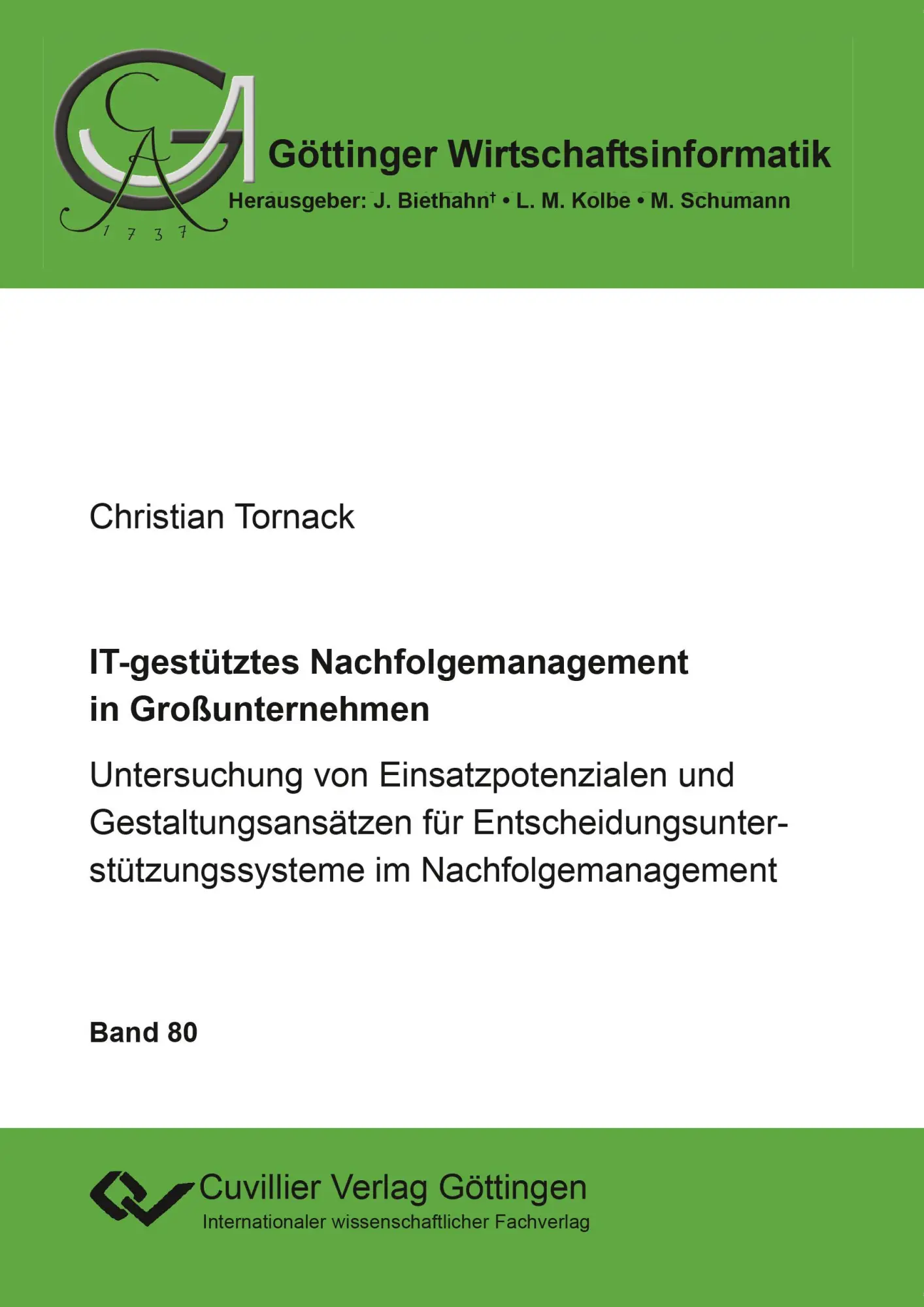 Cover: 9783736991613 | IT-gestütztes Nachfolgemanagement in Großunternehmen. Untersuchung...