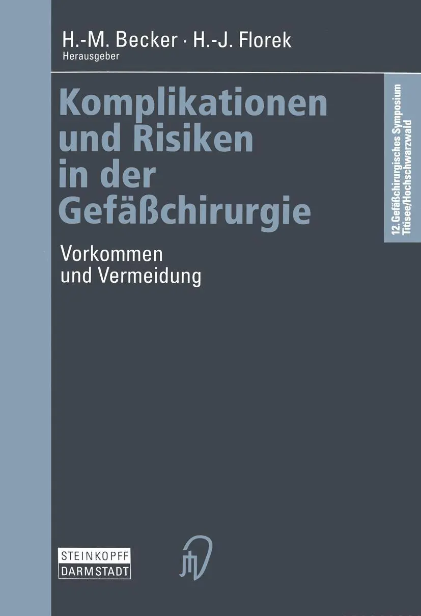 Cover: 9783798511613 | Komplikationen und Risiken in der Gefäßchirurgie | Florek (u. a.) | x
