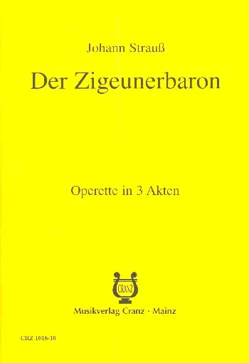 Cover: 9790204001613 | Der Zigeunerbaron | Komische Oper in 3 Akten | Johann Strauss Jr.