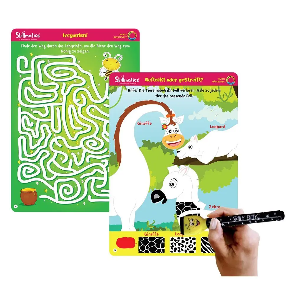 Bild: 8904279501713 | Write and Wipe Kit - Bunte Rätselwelt | Buch | Karton | Deutsch | 2024