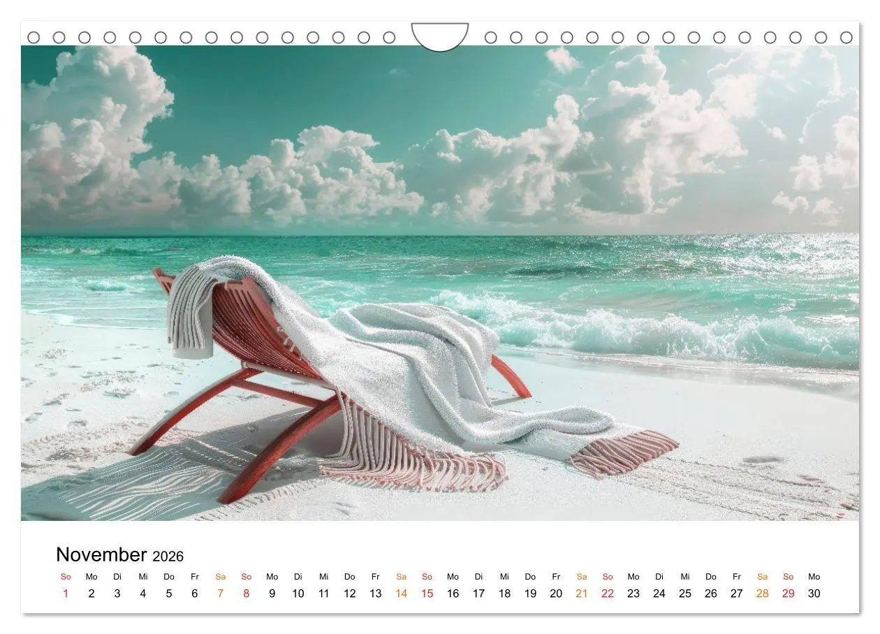Bild: 9783457321713 | Maritim pur - Strandträume (Wandkalender 2026 DIN A4 quer),...