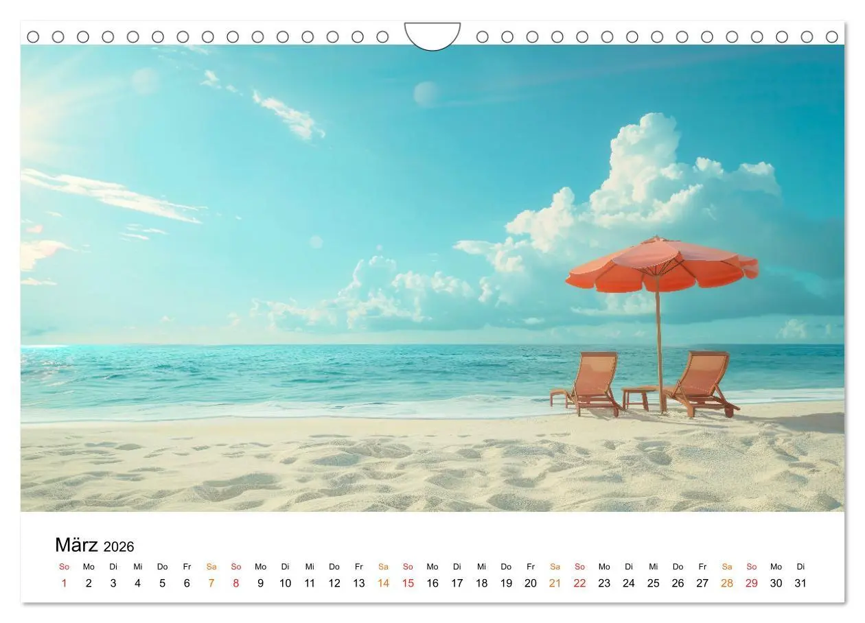 Bild: 9783457321713 | Maritim pur - Strandträume (Wandkalender 2026 DIN A4 quer),...