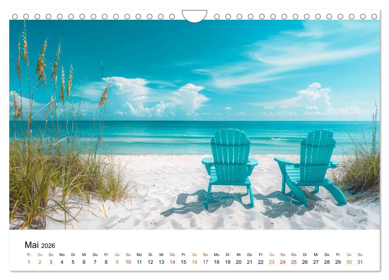 Bild: 9783457321713 | Maritim pur - Strandträume (Wandkalender 2026 DIN A4 quer),...