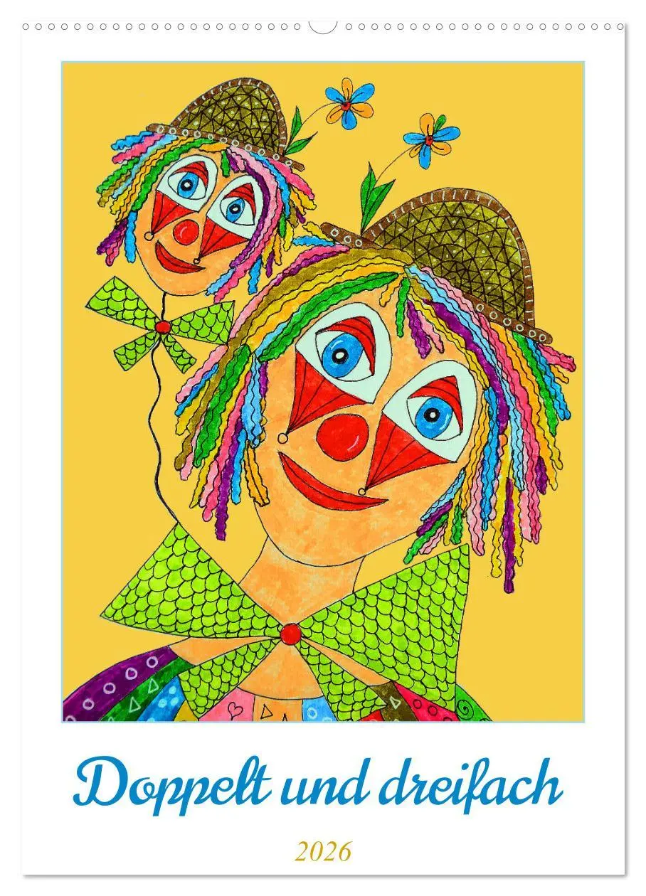 Cover: 9783516341713 | Doppelt oder dreifach (Wandkalender 2026 DIN A2 hoch), CALVENDO...