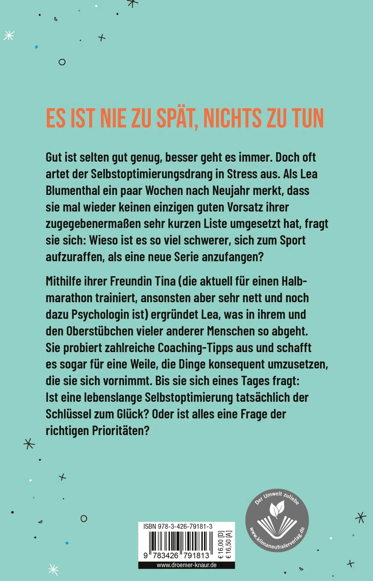 Rückseite: 9783426791813 | Das Leben ist zu kurz für diesen Scheiß | Lea Blumenthal | Taschenbuch
