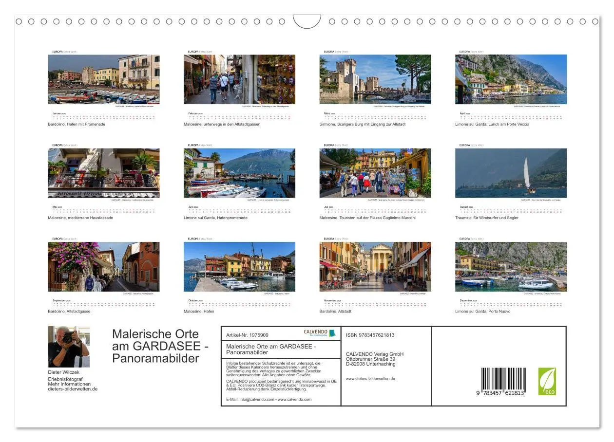 Bild: 9783457621813 | Malerische Orte am GARDASEE - Panoramabilder (Wandkalender 2026 DIN...