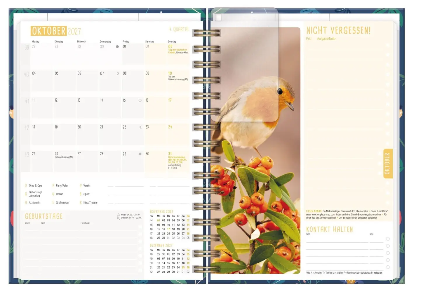 Bild: 4029357111913 | Family-Timer 26/27 17 Monate [Mondscheinblüten] EM | Andreas Reiter