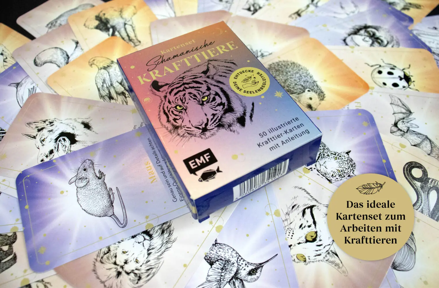 Bild: 4260478341913 | Kartenset: Schamanische Krafttiere - Entdecke deine Seelenbegleiter