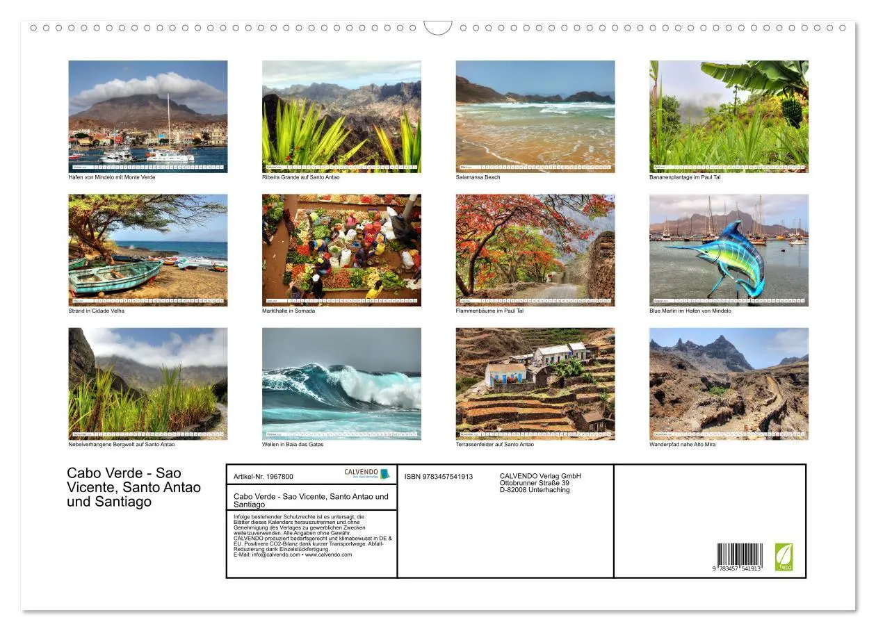 Bild: 9783457541913 | Cabo Verde - Sao Vicente, Santo Antao und Santiago (Wandkalender...
