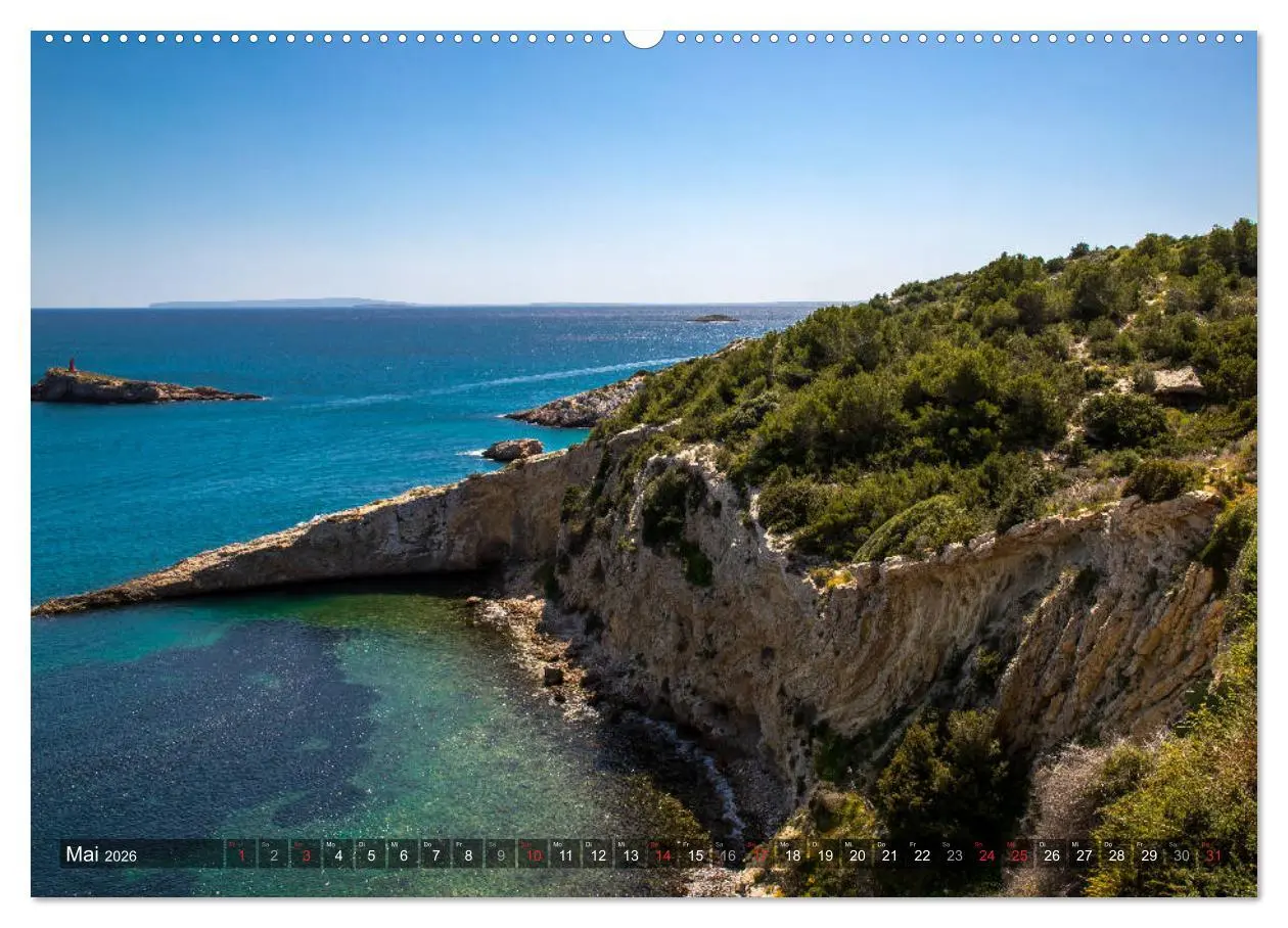 Bild: 9783457921913 | Ibiza Küste, Buchten und Strände (Wandkalender 2026 DIN A2 quer),...