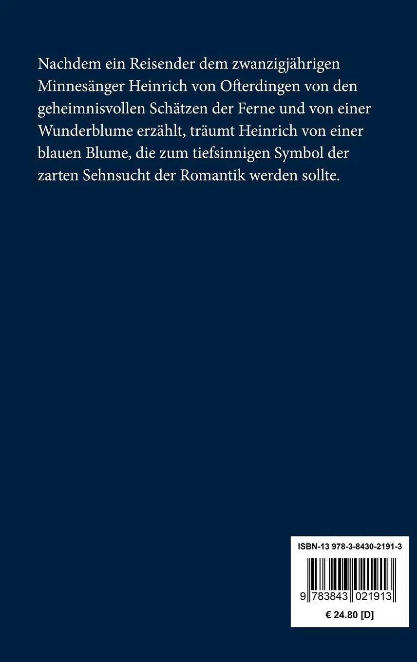Rückseite: 9783843021913 | Heinrich von Ofterdingen | Novalis | Buch | HC runder Rücken kaschiert