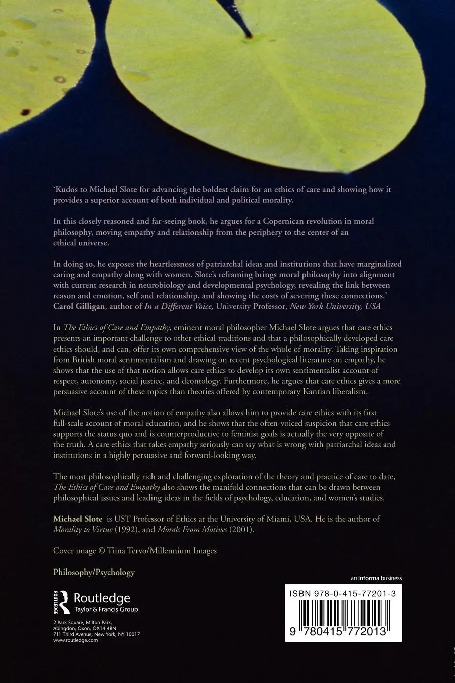 Rückseite: 9780415772013 | The Ethics of Care and Empathy | Michael Slote | Taschenbuch | 2007