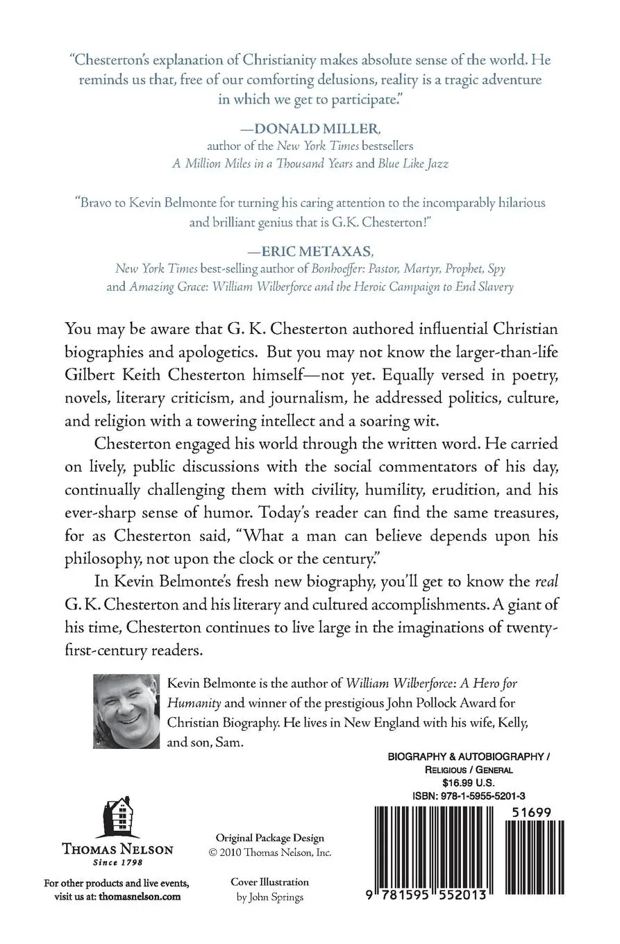Rückseite: 9781595552013 | Defiant Joy | The Remarkable Life &amp; Impact of G.K. Chesterton | Buch
