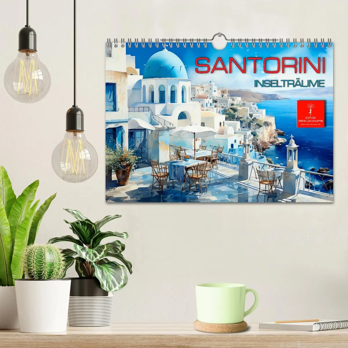 Bild: 9783457362013 | Santorini Inselträume (Wandkalender 2026 DIN A4 quer), CALVENDO...